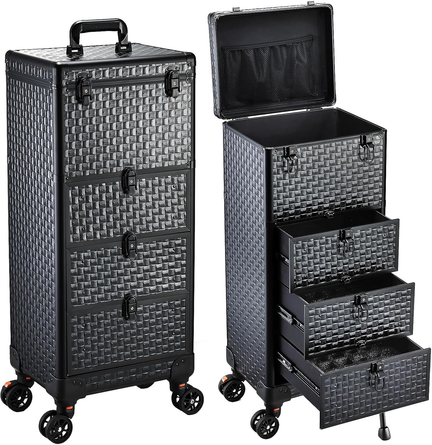Spa & Wellness Centre Lielupe - Rolling Salon Cart with 3 Drawers,