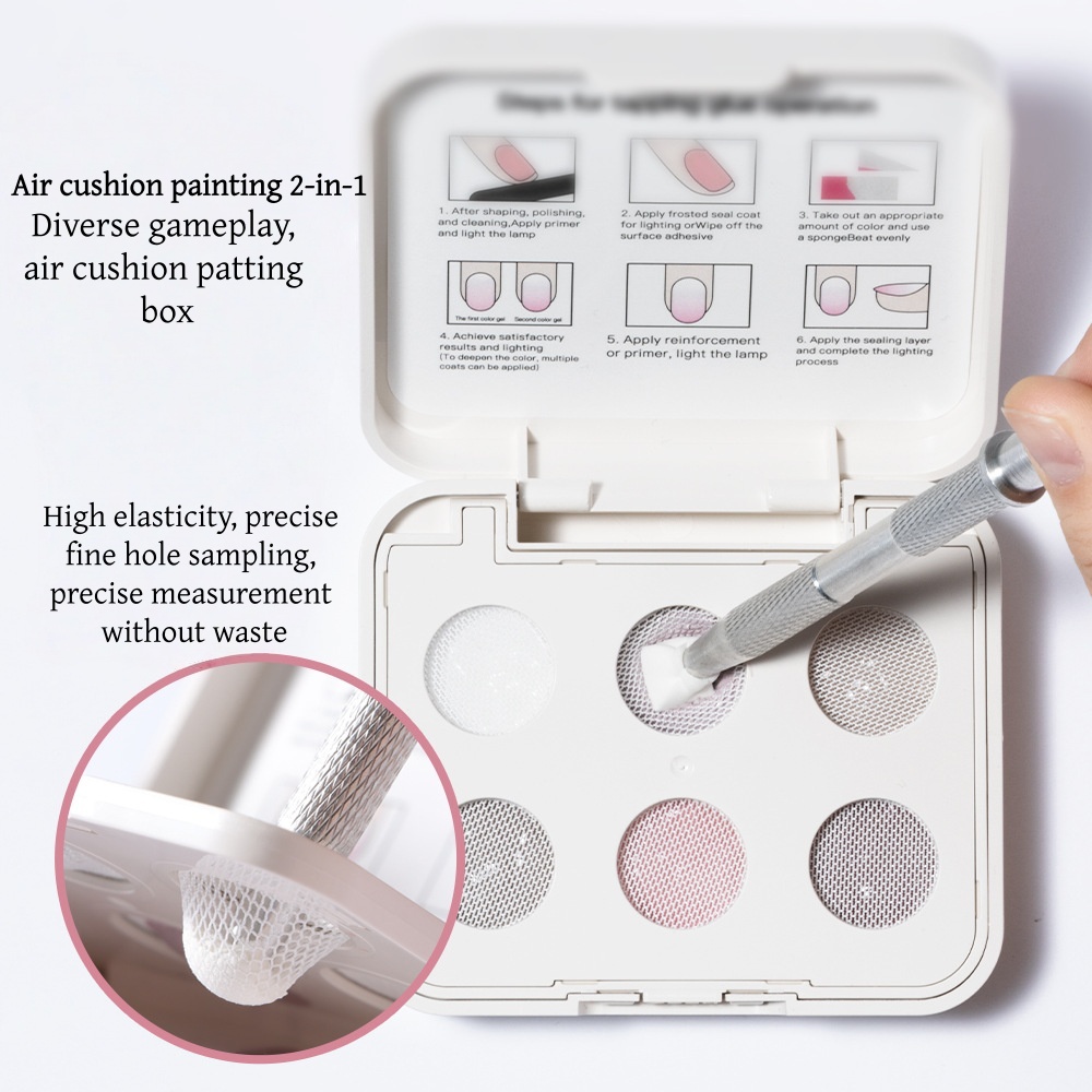 New 6 Color Cushion Nail Art S - огляд і ціна Waxing Kit Home