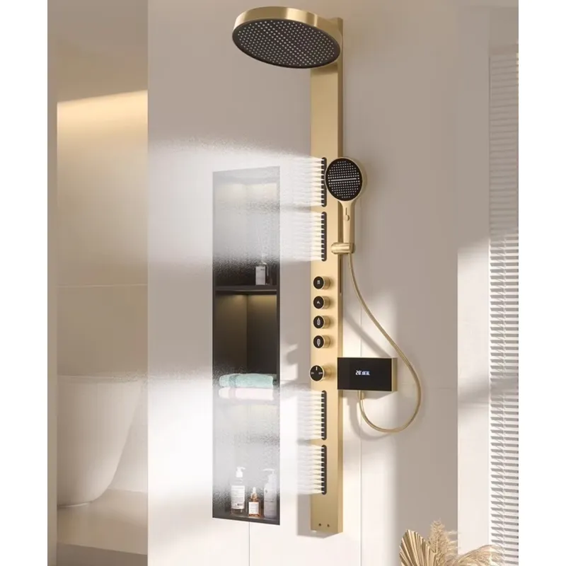 Brass Rainfall Shower Panel Se - огляд і ціна Spa & Wellness Centre Lielupe